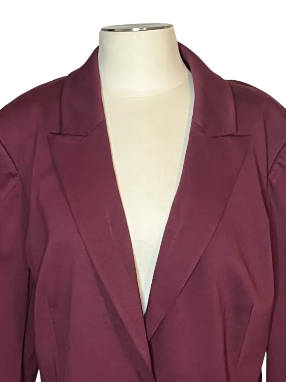 Lane Bryant burgundy red one button suit blazer size 24W NWT